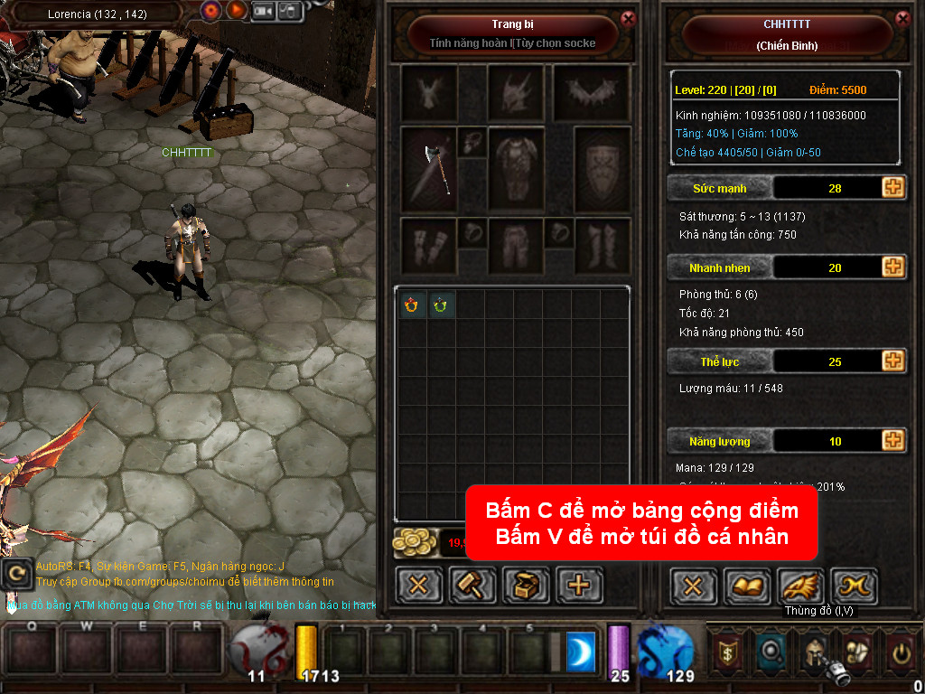 Chức năng chính của Game MU Định Mệnh