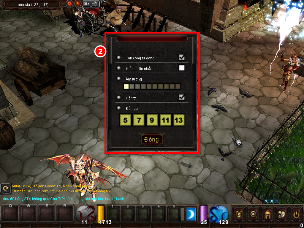 Chức năng chính của Game MU Định Mệnh